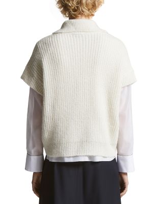 Ribbed Short Sleeve Sweater