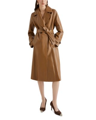 Soledad Faux Leather Coat