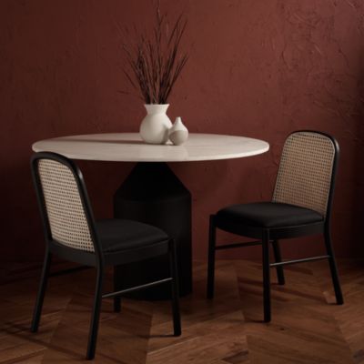 Annmarie Rattan Back Chairs, Set of 2