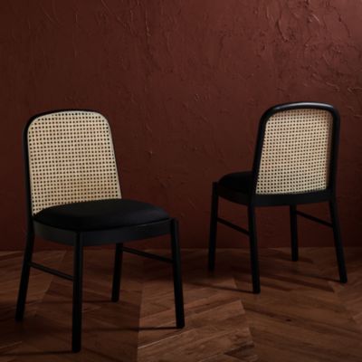Annmarie Rattan Back Chairs, Set of 2
