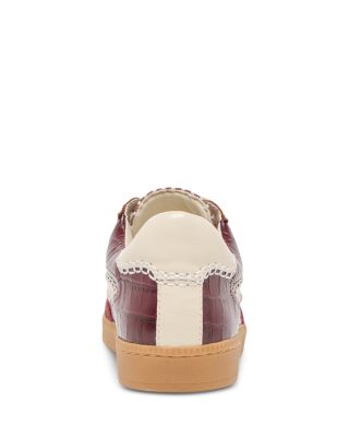 Women's Notice Stitch Croco Embossed Sneakers