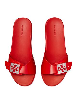 Women's Slip On Buckled Slide Sandals