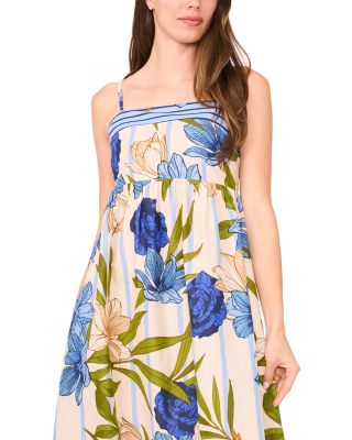 Striped Smocked Maxi Dress