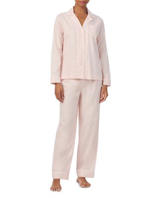 Long Sleeve Woven Pajama Set