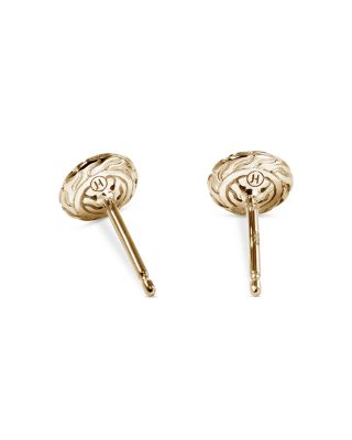 JH Essentials 14K Yellow Gold Diamond Pav&eacute; Stud Earrings