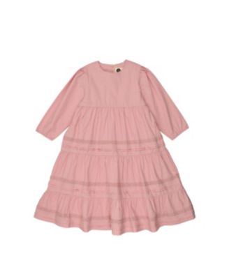  Girls' Pleats N Tiers 3/4 Sleeve Dress - Little Kid, Big Kid