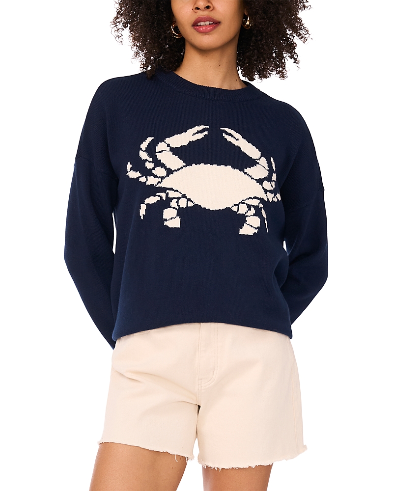 Vince Camuto Crab Crewneck Sweater
