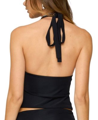 Billey Metal Ring Halter Top