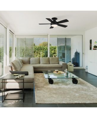 Smart Fans Odyssey 44in 3000K LED Indoor or Outdoor Flushmount Smart Compatible Ceiling Fan