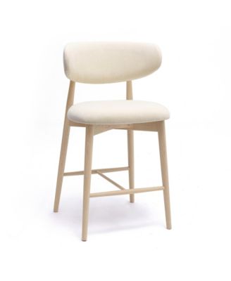 Zinea Performance Textured Velvet Counter Stool