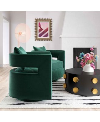 Kennedy Velvet Swivel Chair