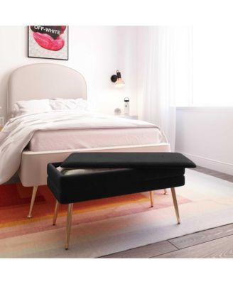 Ziva Velvet Storage Bench