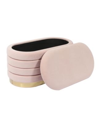 Lillian Velvet Storage Bench