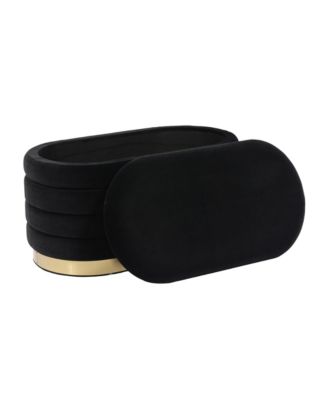 Lillian Velvet Storage Bench