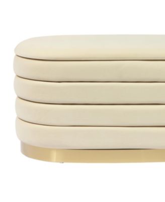 Lillian Velvet Storage Bench