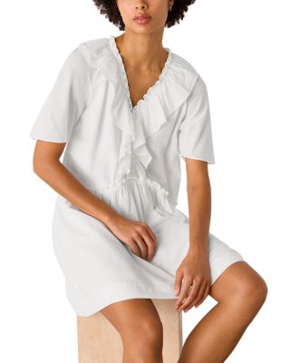 Ruffled Trapeze Mini Dress