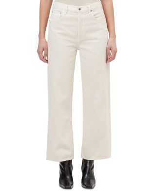 AGOLDE - Ren High Rise Wide Leg Ankle Jeans in Brown Rice