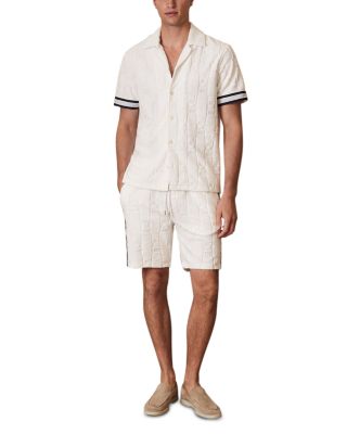 CHE KALA Jacquard Monogram Button Shirt