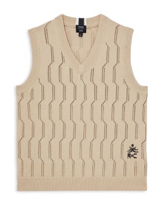 CHE THIEGO Pointelle V Neck Vest