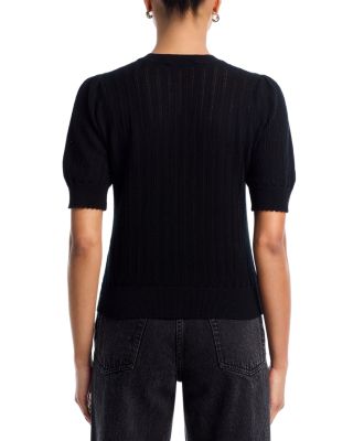 The Ladder Cashmere Pointelle Sweater 