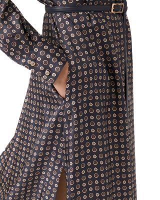 Mister Navy Silk Shirt Dress