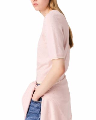 Wool Short Sleeve Sweater