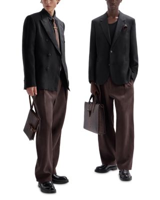 Regular Fit Zip Linen Polo Shirt 