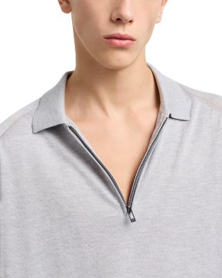 Regular Fit Zip Knit Polo 