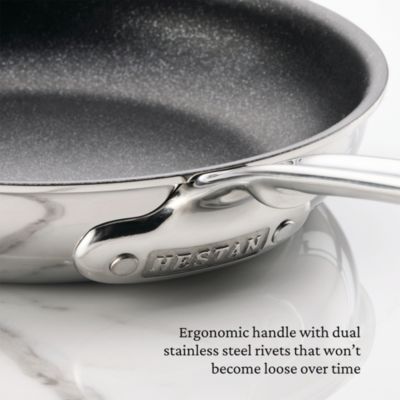 ProBond Luxe 11&amp;quot; Professional Clad Stainless Steel Skillet with TITUM Nonstick