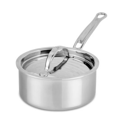 ProBond Luxe 1.5 Quart Professional Clad Stainless Steel Saucepan with Lid