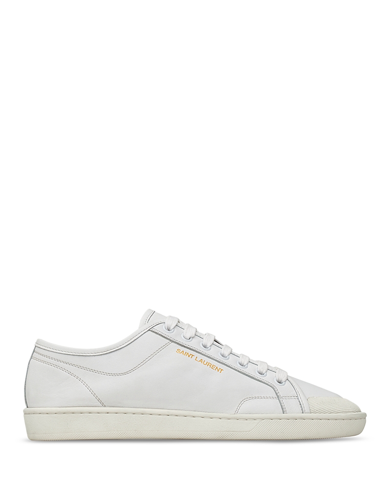Saint Laurent Men's Leather Gym Sneakers