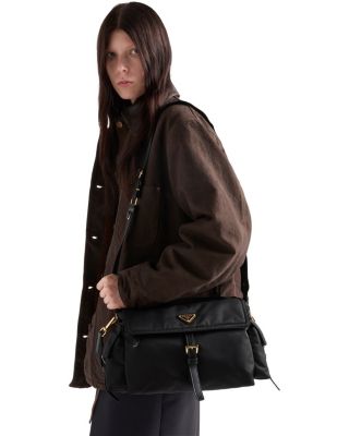 Prada Explore Large Re-Nylon Shoulder Bag With Flap | Bloomingdale's