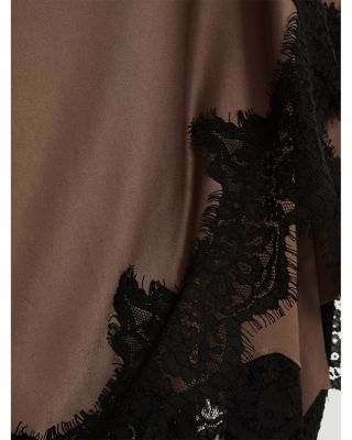 Petites Anais Lace Draped Dress