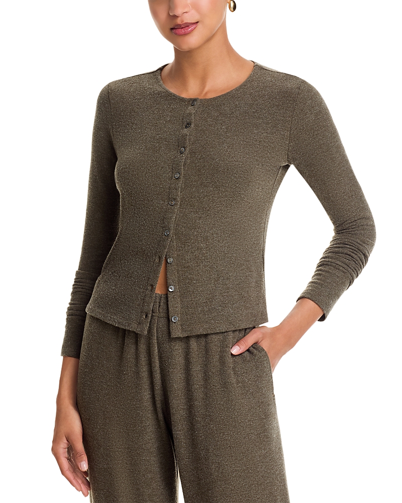 Velvet By Graham & Spencer Raya Cardigan Top In Green