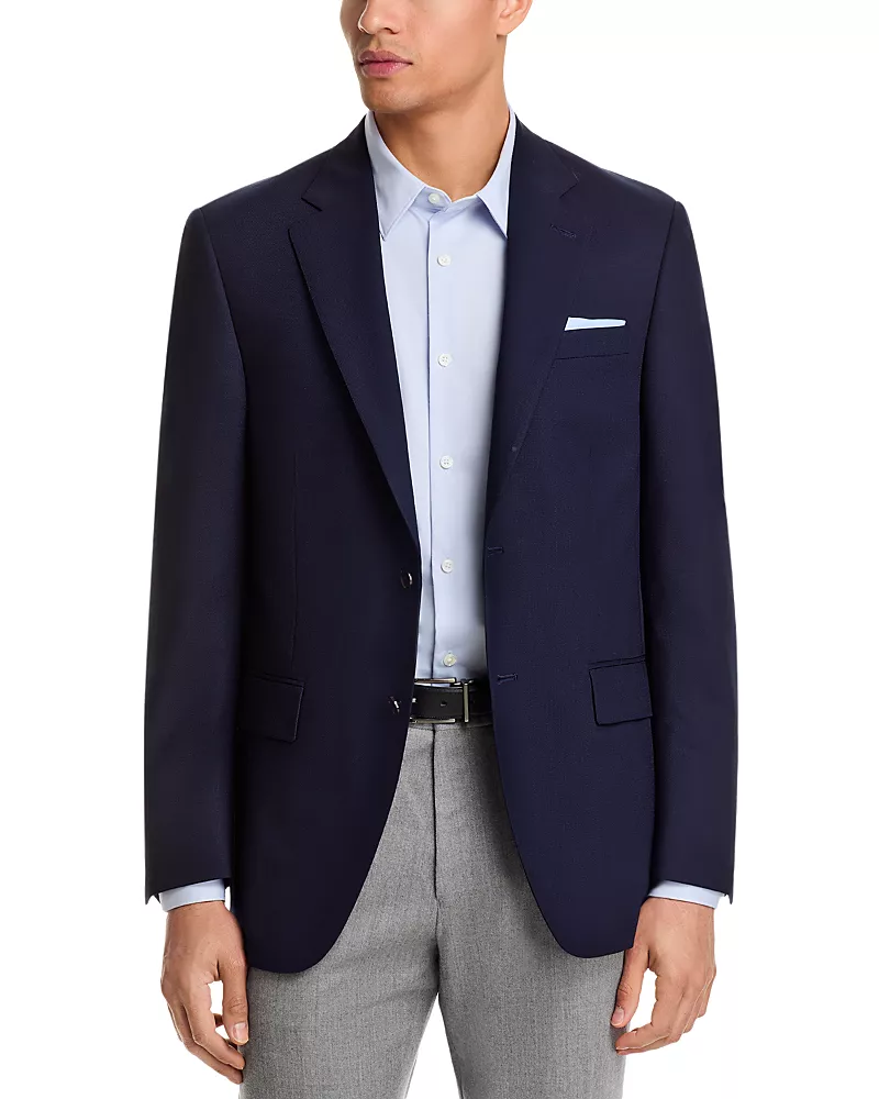Peter Millar Flynn Textured Solid Wool Classic Fit Sportcoat