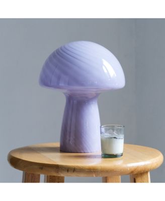Petite Close Top Glass Mushroom Lamp