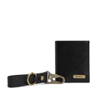 Barbour Brunton Leather Wallet & Key Fob Gift Set | Bloomingdale's