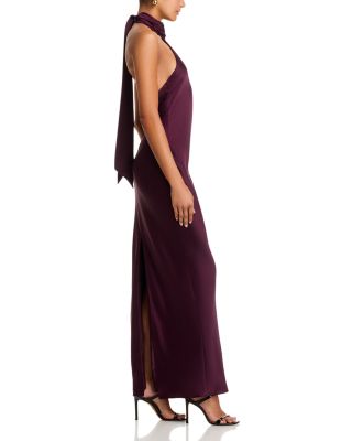 Tatiana Satin Halter Gown