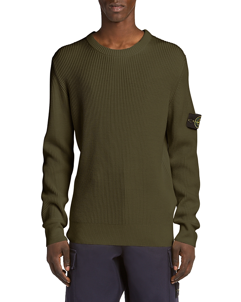 Stone Island Wool Sweater In Green