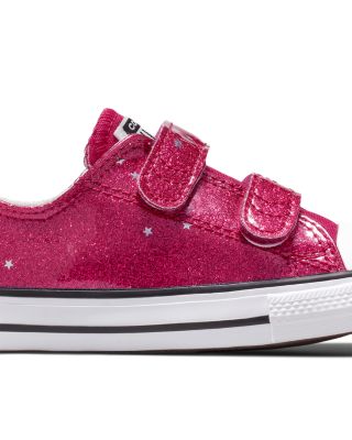 Girls' Chuck Taylor All Star 2V Ox Glitter Sporty Sneakers - Toddler, Big Kid