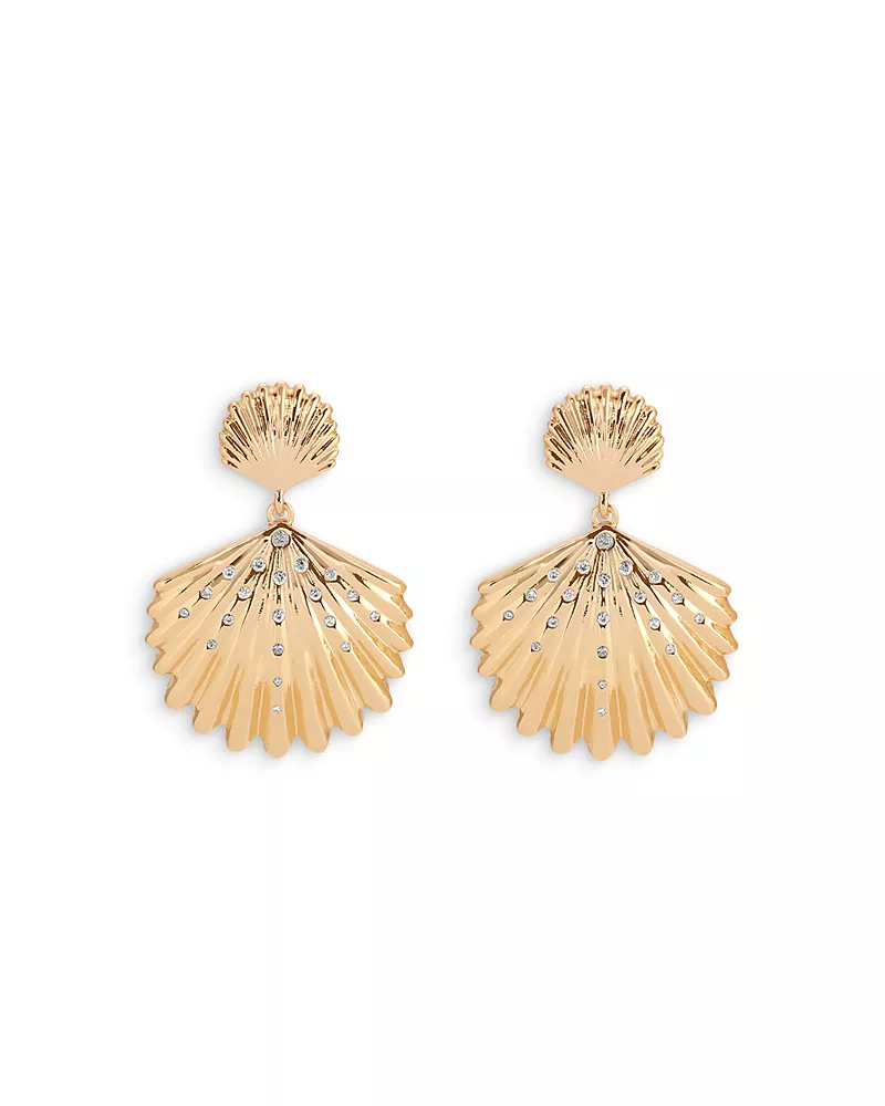 Ettika Sun Drenched Shell Drop Earrings