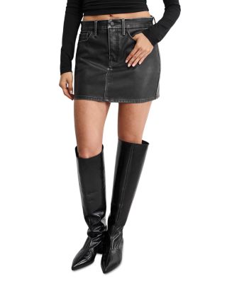 Faux Leather Good 90's Mini Skirt