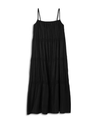 Scoop Neck Silk Dress