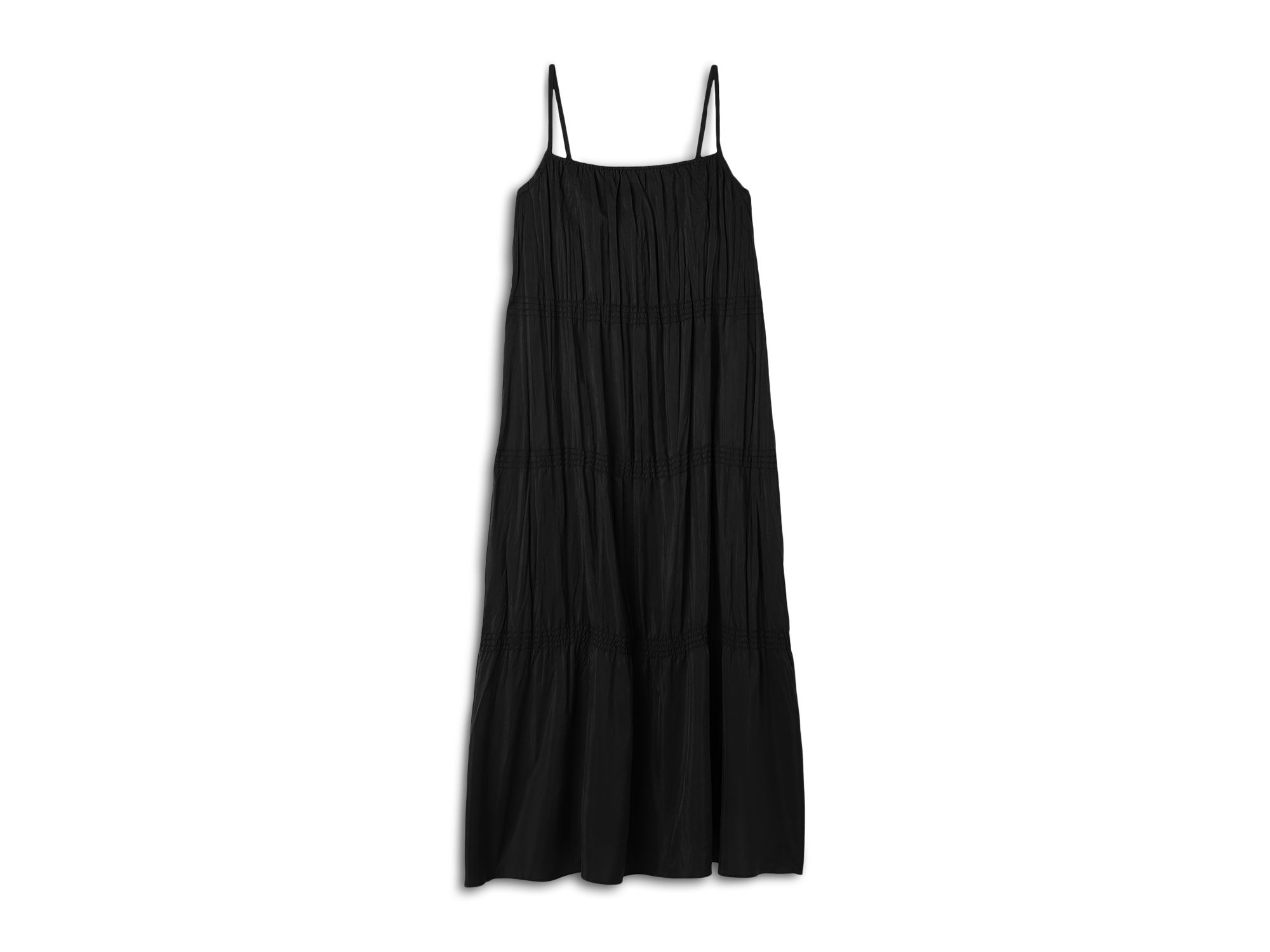 Scoop Neck Silk Dress — Image 5