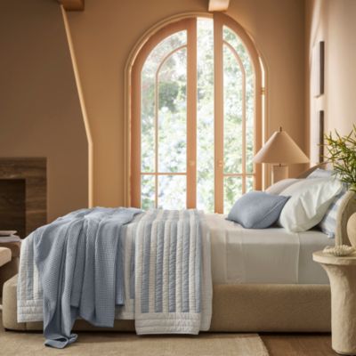 Waffle Organic Cotton Bed Blanket, Full/Queen