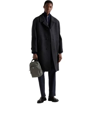 Re-Nylon And Saffiano Leather Backpack