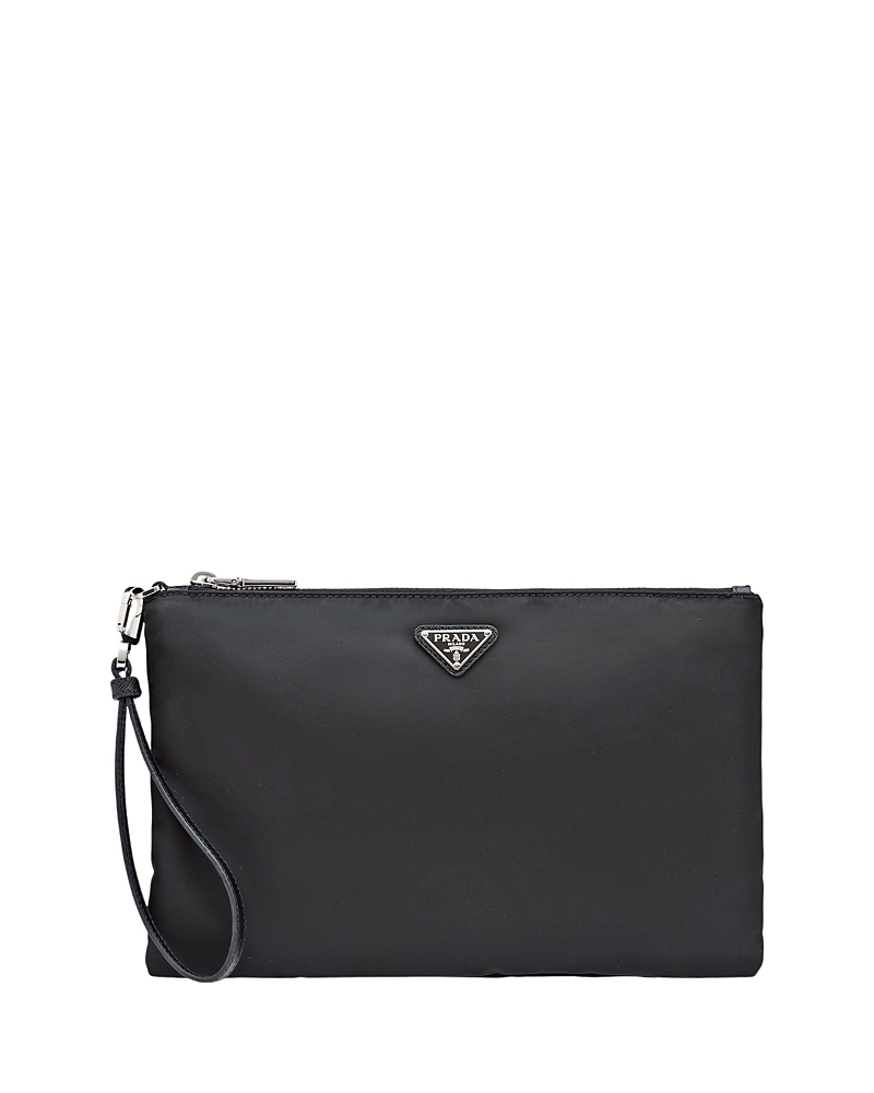 Prada Re-Nylon And Saffiano Leather Pouch · OS