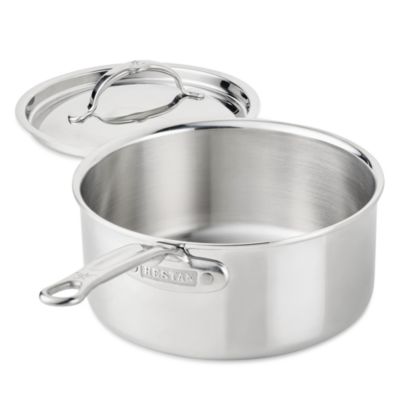 ProBond Luxe 3 Quart Professional Clad Stainless Steel Saucepan with Lid