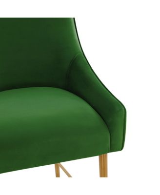 Beatrix Velvet Counter Gold Legs Stool