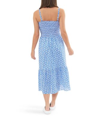 Capri Shirred Midi Dress